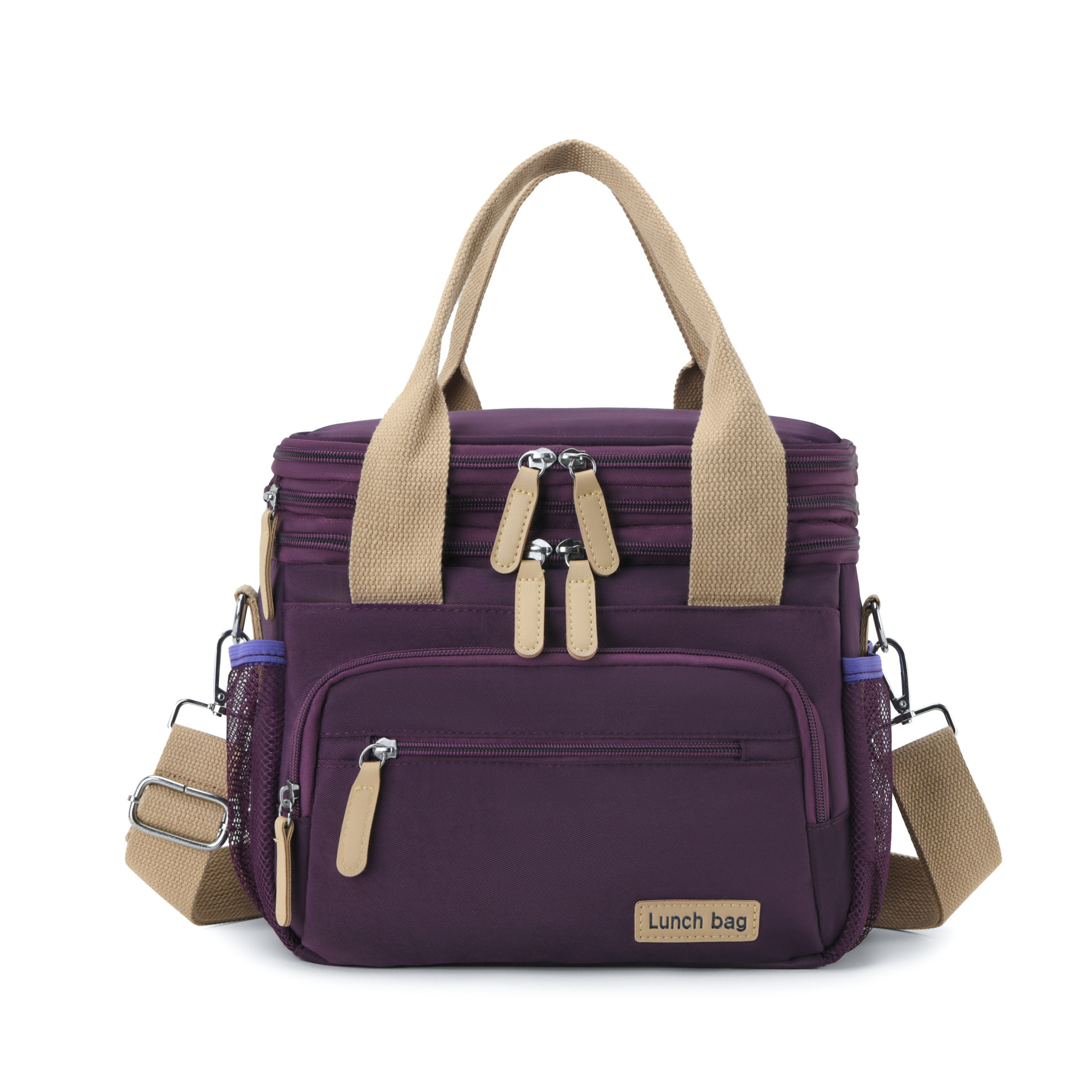 Lunchbag für Damen ⎜ Auslaufsichere Tragetasche mit großer Kapazität und Schulterriemen für Schule und Büro