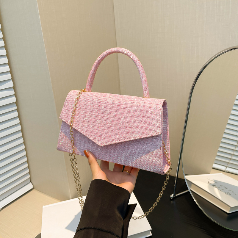 Glitzernde Handtasche für Damen ⎜ Elegante Clutch im modernen Design mit funkelnden Strasssteinen