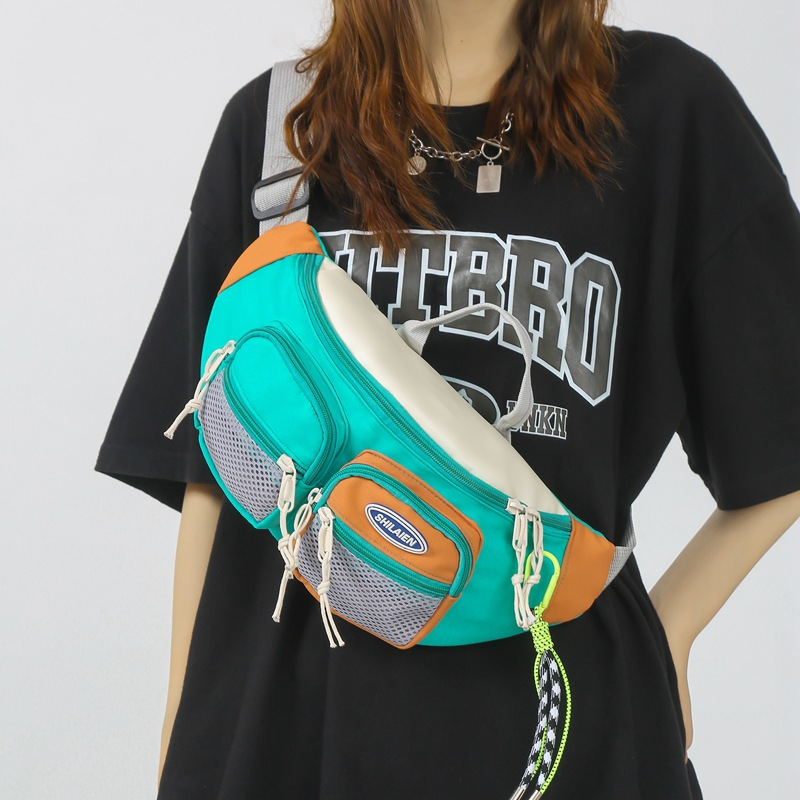Unisex Bauchtasche ⎜ Praktische Reisetasche mit Viel Stauraum und Bequemem Schultergurt