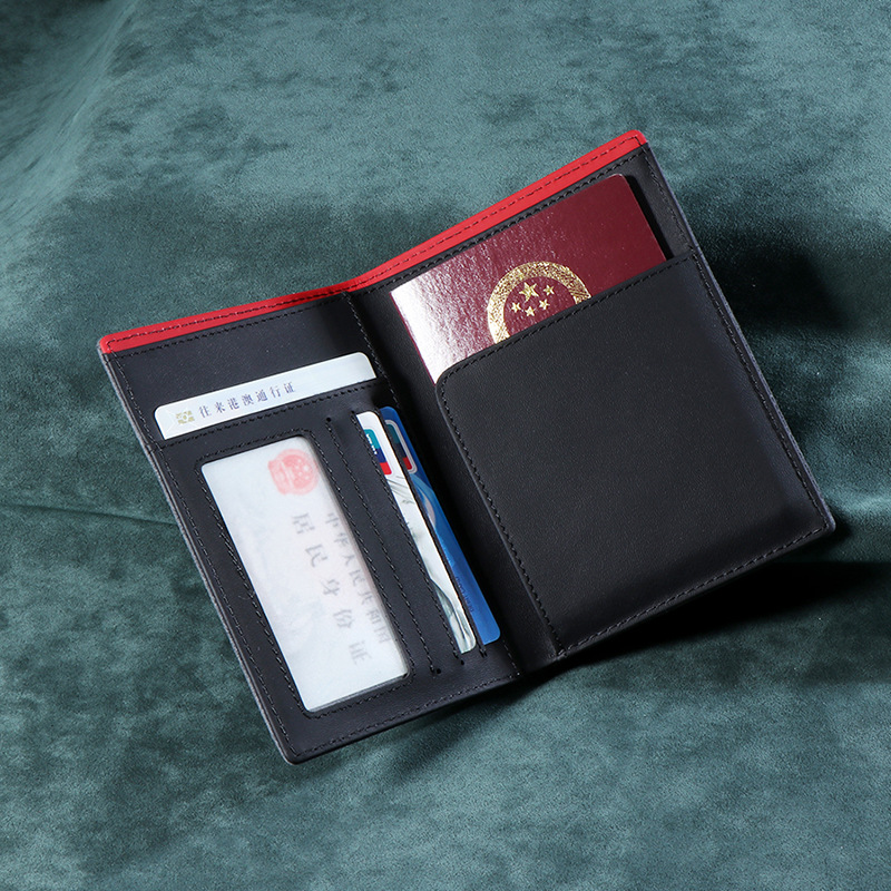 Reisepasshülle aus Leder ⎜ Eleganter Dokumentenhalter mit Kartenfächern für Reisen und Ausweise