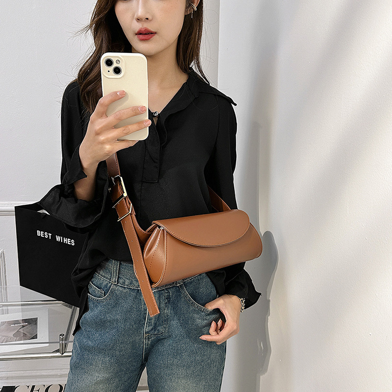 Damen Umhängetasche Mit Rundem Design ⎜ Vielseitige Schultertasche Für Alltag Und Freizeit