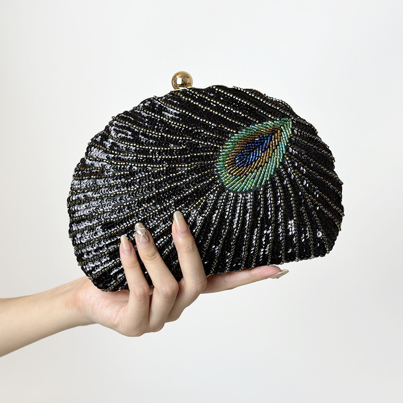 Funkelnde Clutch für Damen ⎜ Glitzernde Abendtasche mit Pailletten im eleganten Design