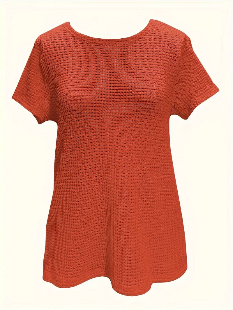 Lilli - T-Shirt aus kontrastierender Spitze mit Rundhalsausschnitt