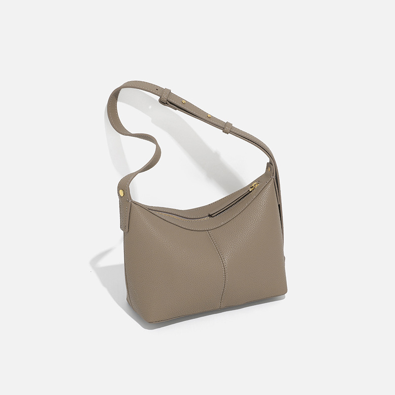 Schultertasche für Damen ⎜ Elegante Henkeltasche aus Kunstleder mit schlichtem Design für Alltag und Büro
