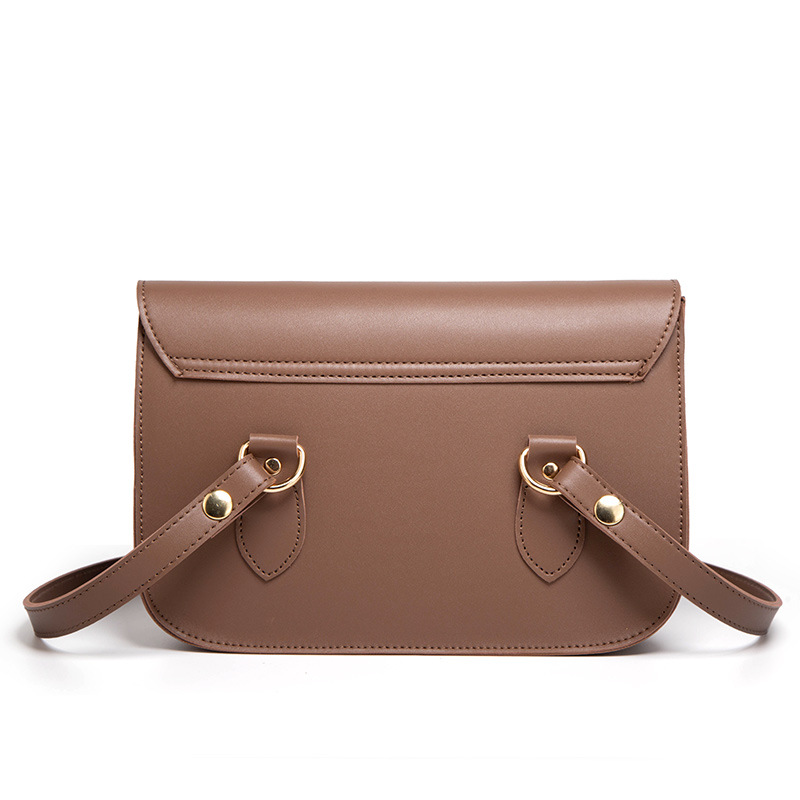 Damen Umhängetasche ⎜ Klassische Satchel-Tasche mit Überschlag und Verstellbaren Schulterriemen