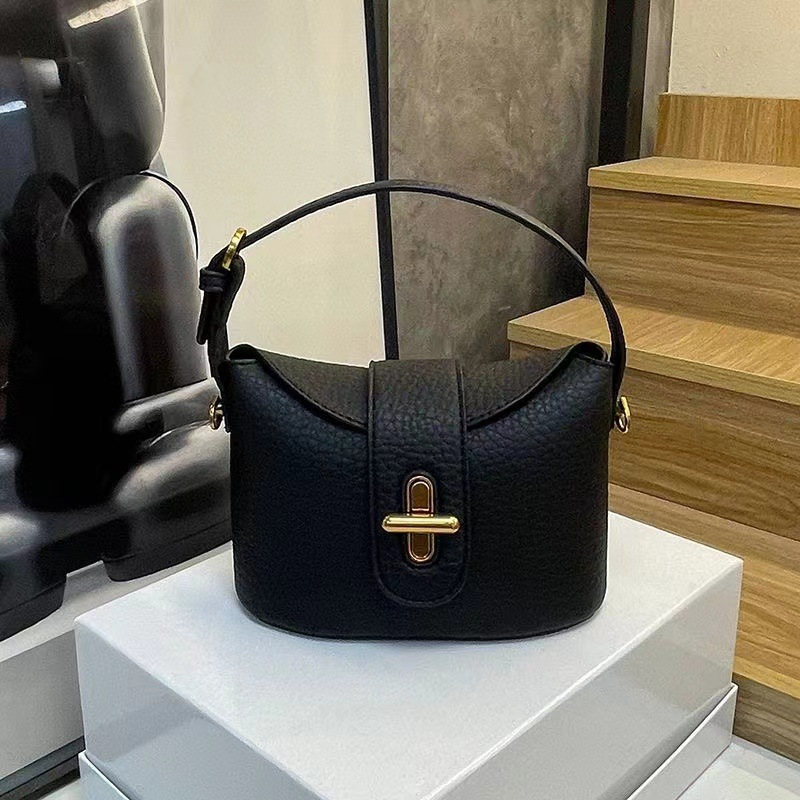 Umhängetasche für Damen ⎜ Elegante Handtasche aus Kunstleder mit praktischem Verschluss