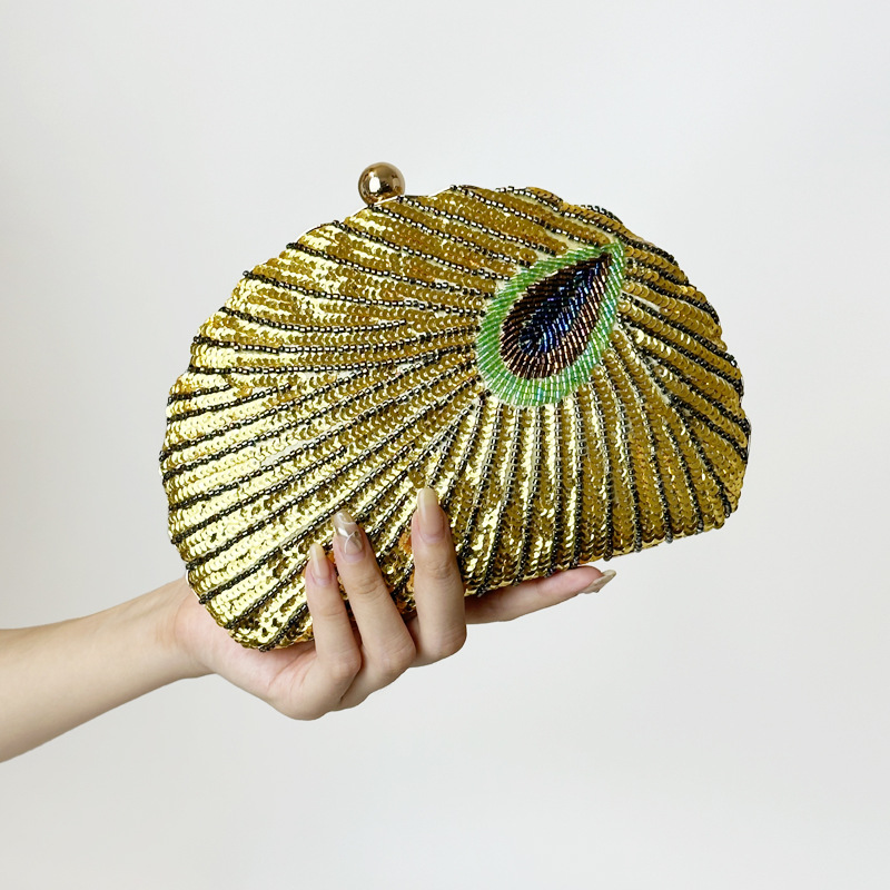 Funkelnde Clutch für Damen ⎜ Glitzernde Abendtasche mit Pailletten im eleganten Design