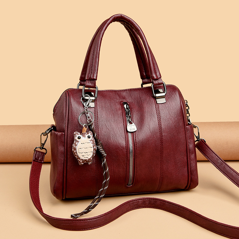 Handtasche für Damen ⎜ Geräumige Umhängetasche mit Reißverschluss und Schulterriemen für den Alltag