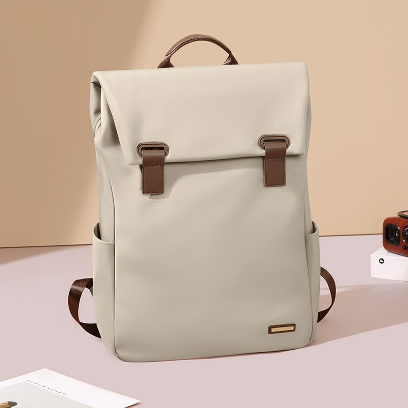 Damen Rucksack mit Klappdeckel ⎜ Großer Tagesrucksack für Freizeit, Pendeln und Reisen