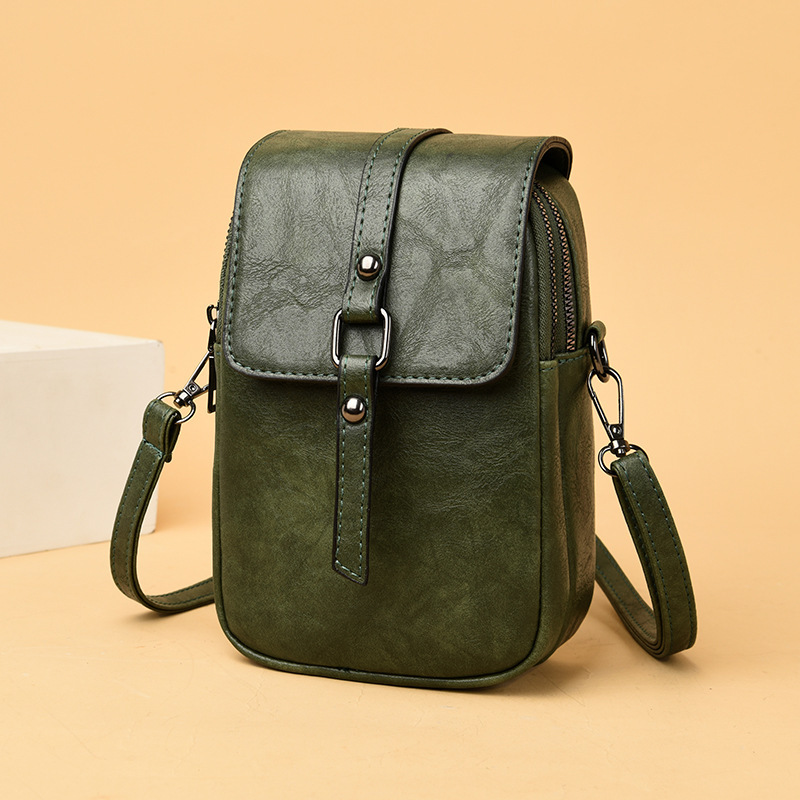 Crossbody Umhängetasche für Damen ⎜ Kompakte Schultertasche mit Handyfach und modernem Patchwork-Design