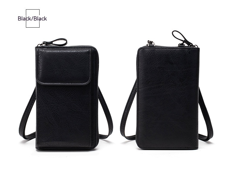 Umhängetasche für Damen ⎜ Große Schultertasche aus Kunstleder mit Reißverschluss und extra Stauraum für unterwegs