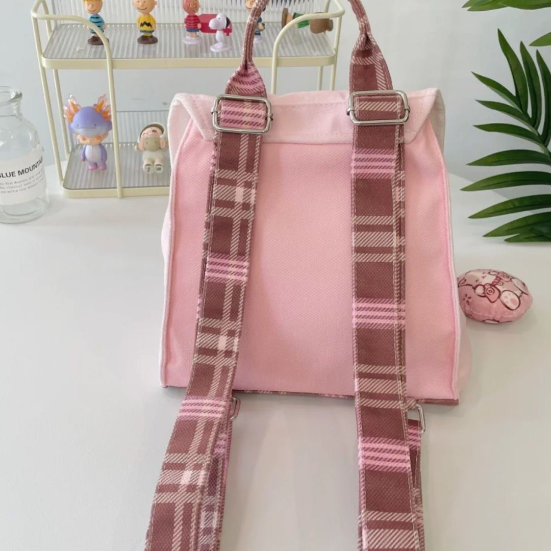 Rucksack für Mädchen ⎜ Süßes Canvas-Design mit großer Kapazität und verstellbaren Schulterriemen