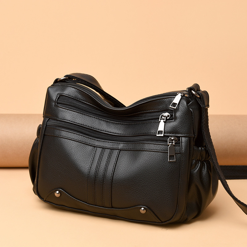Damen Umhängetasche ⎜ Geräumige Schultertasche mit Praktischen Fächern und Verstellbarem Gurt
