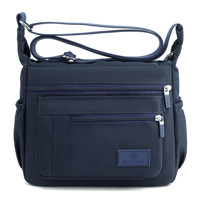 Umhängetasche für Damen ⎜ Wasserabweisende Handtasche aus Nylon mit viel Stauraum und praktischen Fächern