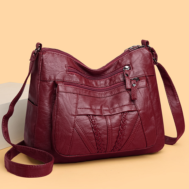 Damen Umhängetasche ⎜ Elegante Schultertasche aus Kunstleder mit Viel Stauraum und Zeitlosem Design