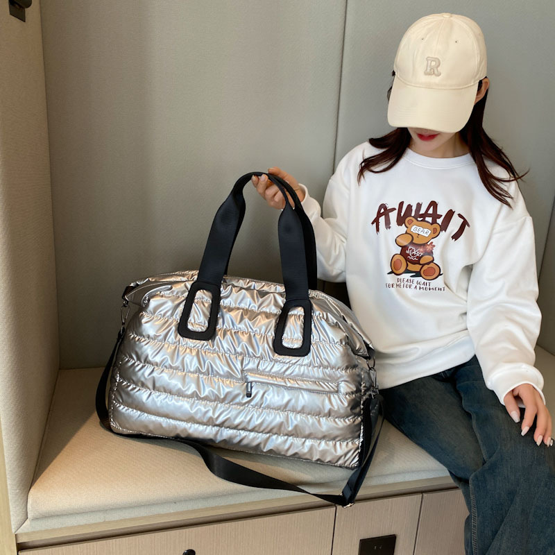 Damen Reisetasche Mit Großem Stauraum ⎜ Modische Kurztasche Mit Reißverschluss Für Wochenendtrips