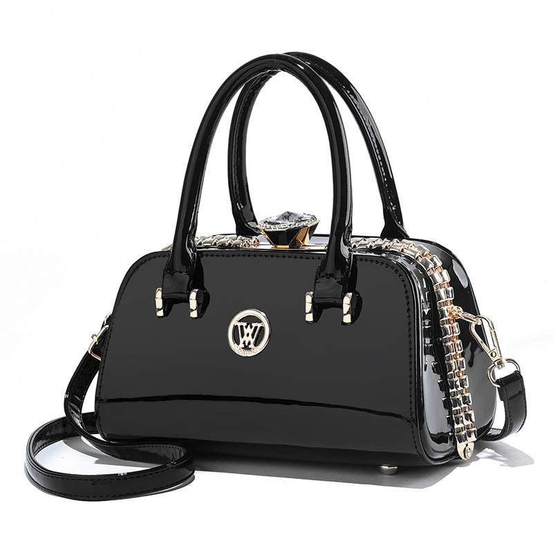 Handtasche für Damen ⎜ Elegante Mini-Tasche mit Kettendetail und Schulterriemen für stilvolle Anlässe und Ausgehen