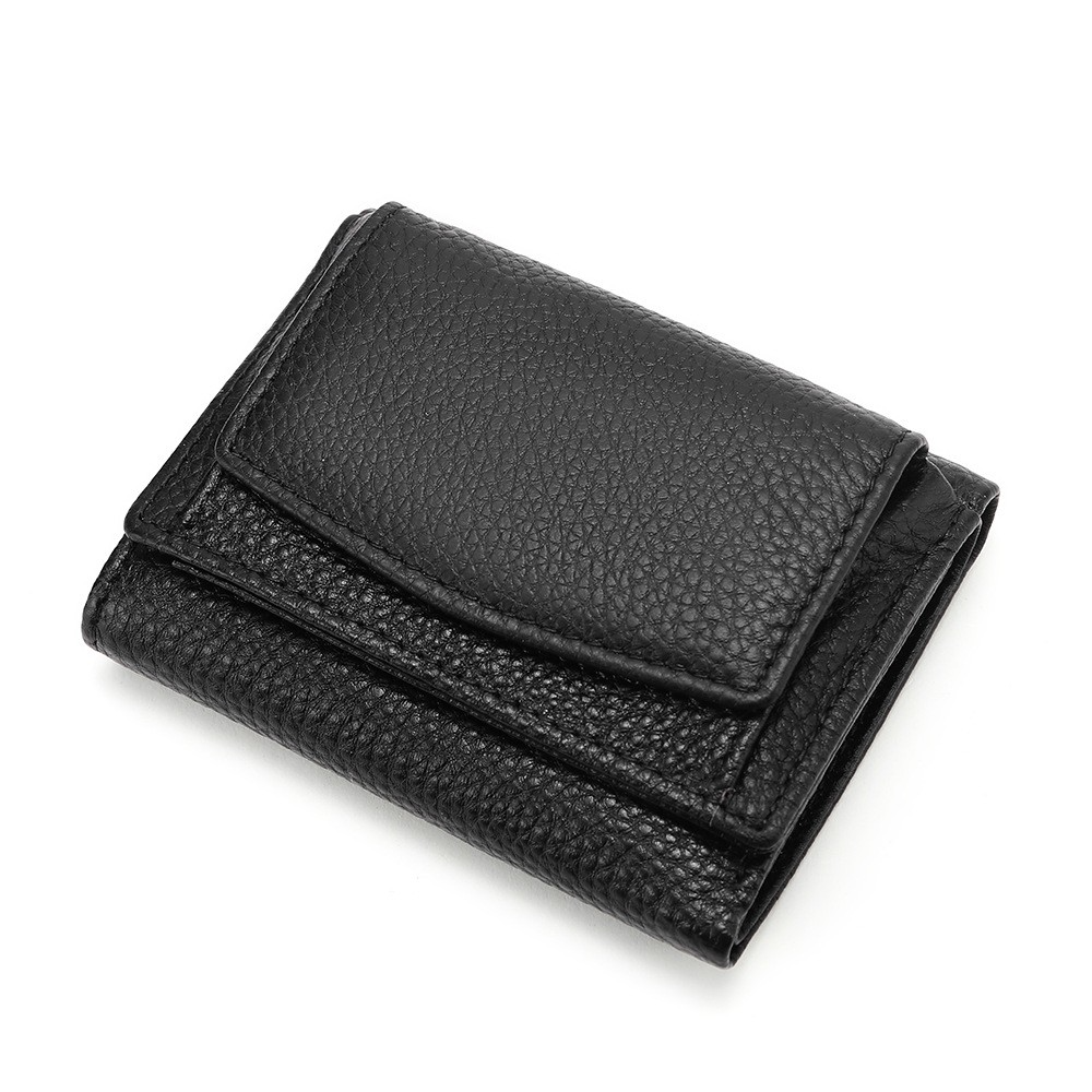 Mini Damen Geldbörse aus Leder ⎜ Kompakt mit mehreren Kartenfächern