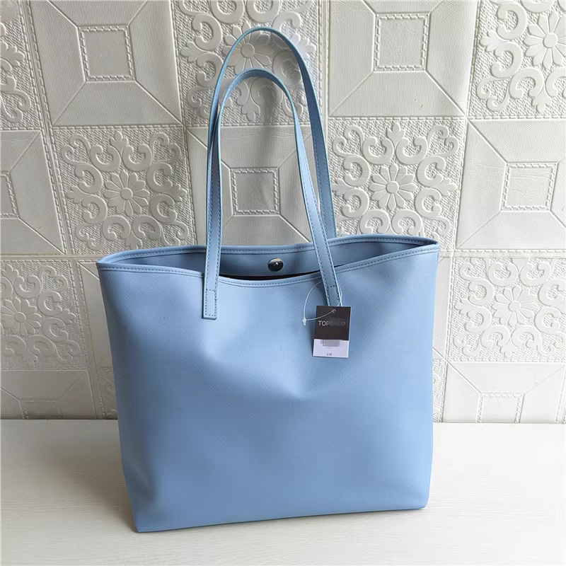 Shopper Tasche für Damen ⎜ Geräumige Schultertasche mit langen Henkeln und schlichtem Design für Alltag und Einkauf