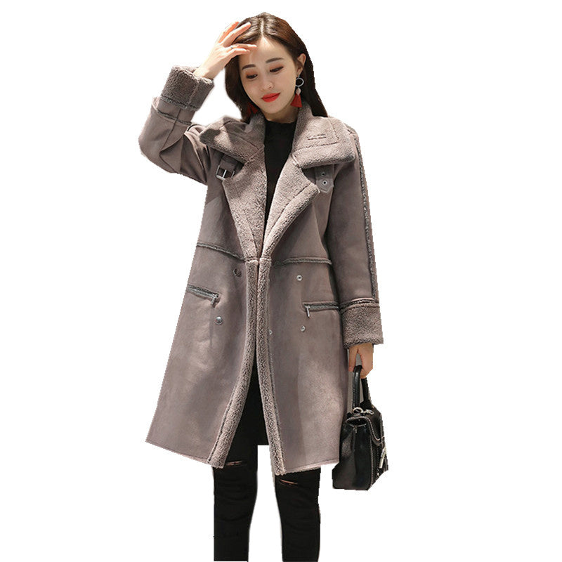Aitana – Elegante Lange Plüschjacke Für Damen