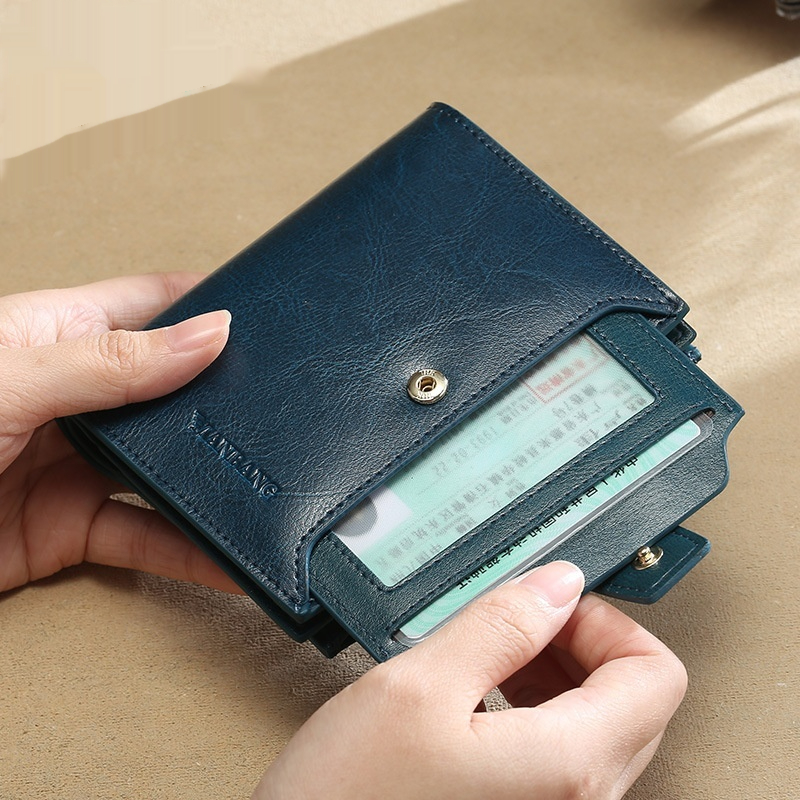 RFID Geldbörse für Damen ⎜ Multifunktionale Brieftasche mit Reißverschluss und Diebstahlschutz