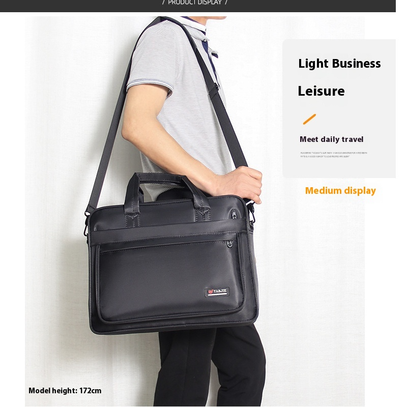 Herrentasche aus Canvas ⎜ Robuste Aktentasche mit 17 Zoll Laptopfach und Großem Fassungsvermögen