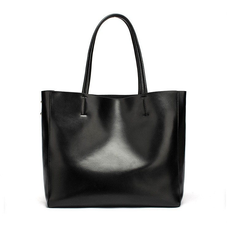 Damen Schultertasche aus Echtleder ⎜ Modische Tragetasche mit großem Stauraum für Alltag und Business
