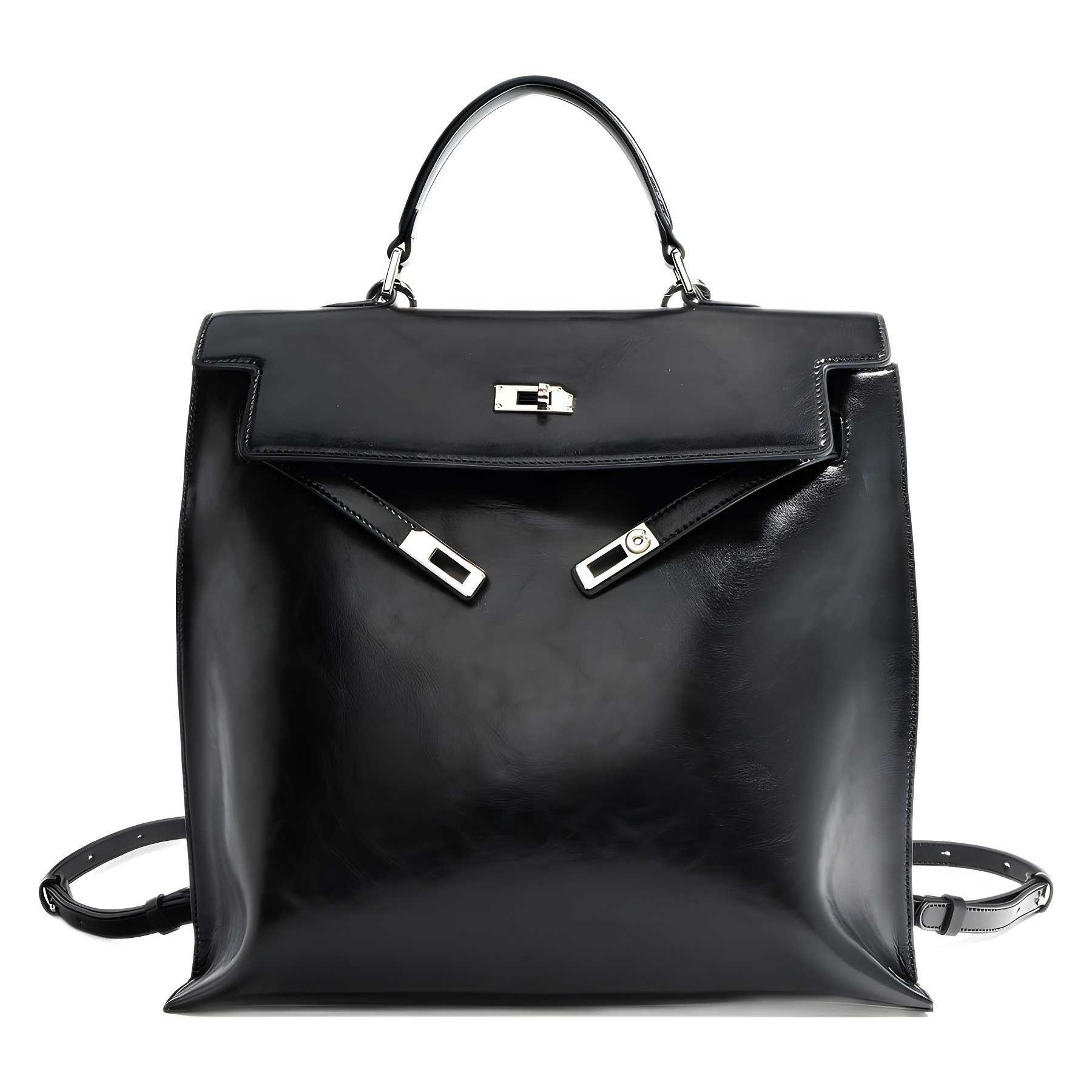 Rucksack für Damen ⎜ Eleganter Leder-Rucksack mit Tragegriff und großer Kapazität für Alltag und Büro