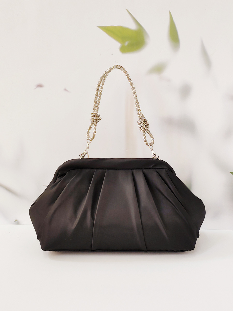 Damen Abendtasche ⎜ Elegante Schultertasche mit Kette für Party und Anlass