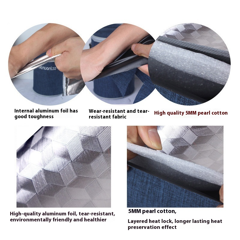 Lunchbag für Schule und Freizeit ⎜ Isolierte Tragetasche für Mahlzeiten mit praktischer Handhabung und sportlichem Design