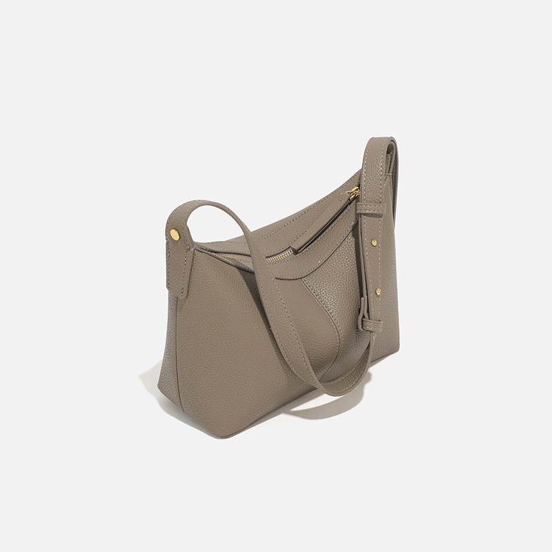 Schultertasche für Damen ⎜ Elegante Henkeltasche aus Kunstleder mit schlichtem Design für Alltag und Büro