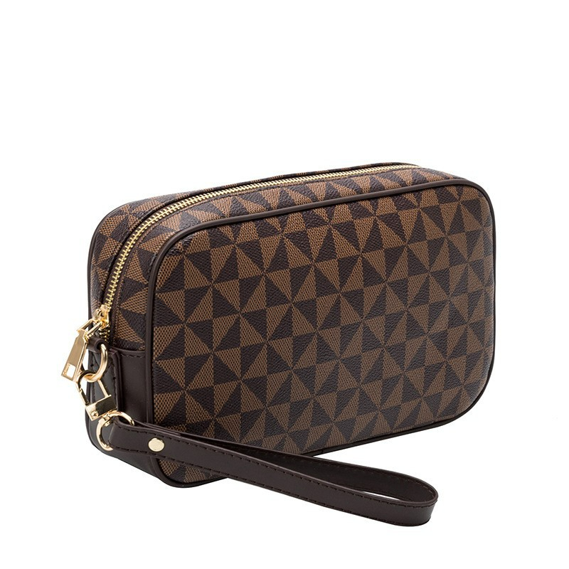 Herren Clutch Tasche mit Handschlaufe ⎜ Stilvolle Begleiter mit Musterdesign und Reißverschlussfach