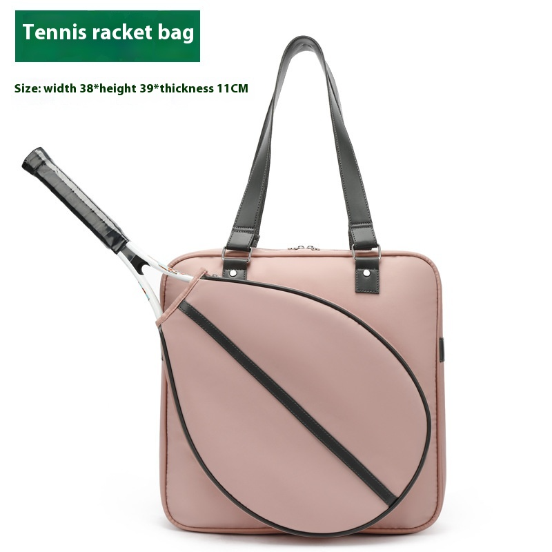 Tennis Schultertasche für Damen ⎜ Große Tragetasche mit stilvollem Design und praktischem Racket-Fach