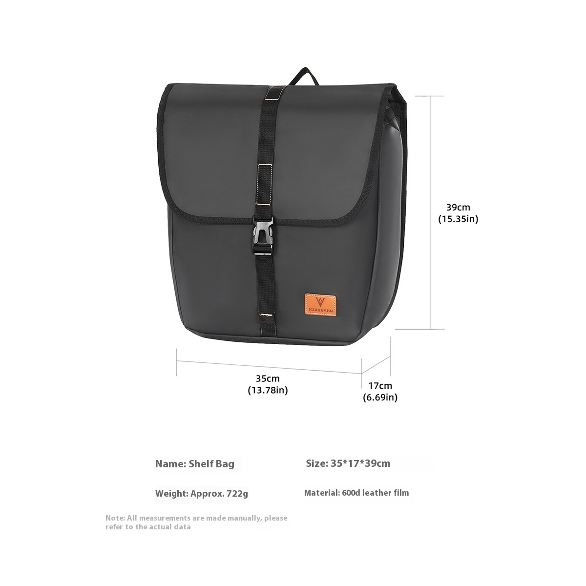 Fahrradtasche für Damen ⎜ Große Packtasche mit Wasserdichtem Design und Praktischen Verschlüssen