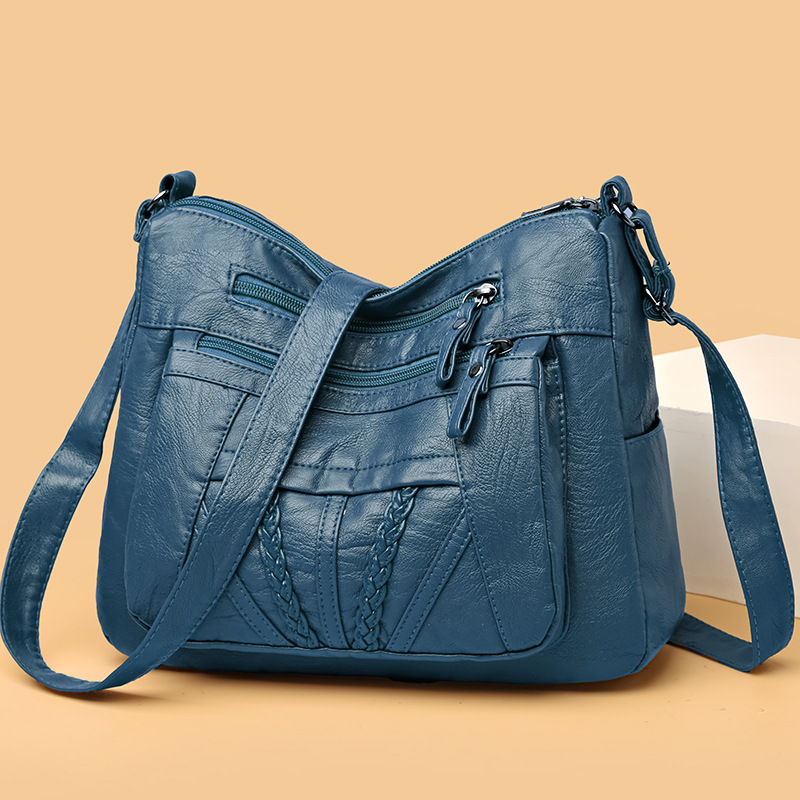 Damen Umhängetasche ⎜ Elegante Schultertasche aus Kunstleder mit Viel Stauraum und Zeitlosem Design