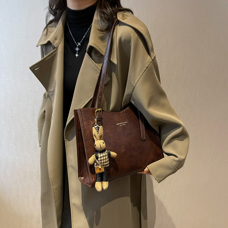 Shopper Tasche für Damen ⎜ Große Schultertasche im Retro-Stil mit viel Stauraum für Alltag und Büro