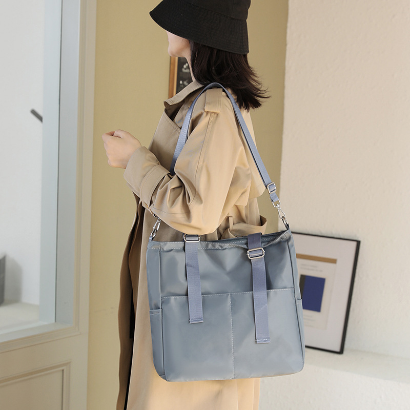 Oxford Stoff Schultertasche ⎜ Große Kapazität für Alltag und Freizeit
