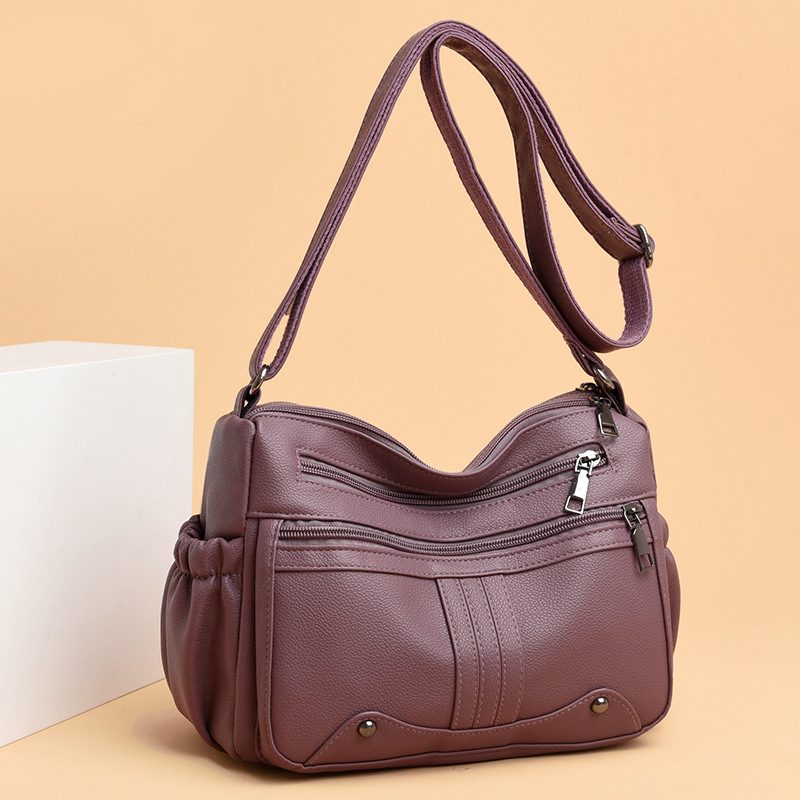 Damen Umhängetasche ⎜ Geräumige Schultertasche mit Praktischen Fächern und Verstellbarem Gurt