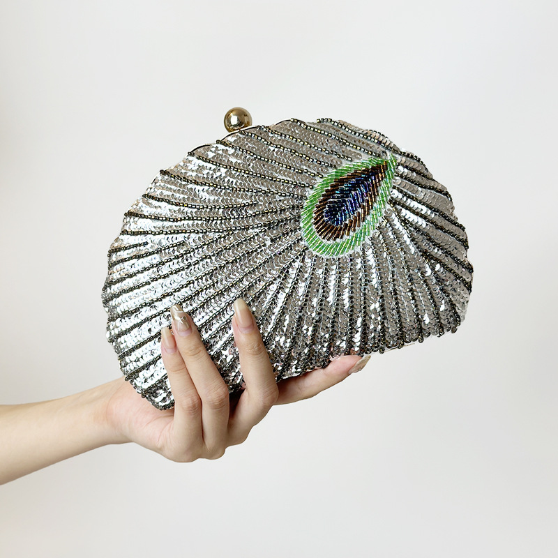 Funkelnde Clutch für Damen ⎜ Glitzernde Abendtasche mit Pailletten im eleganten Design