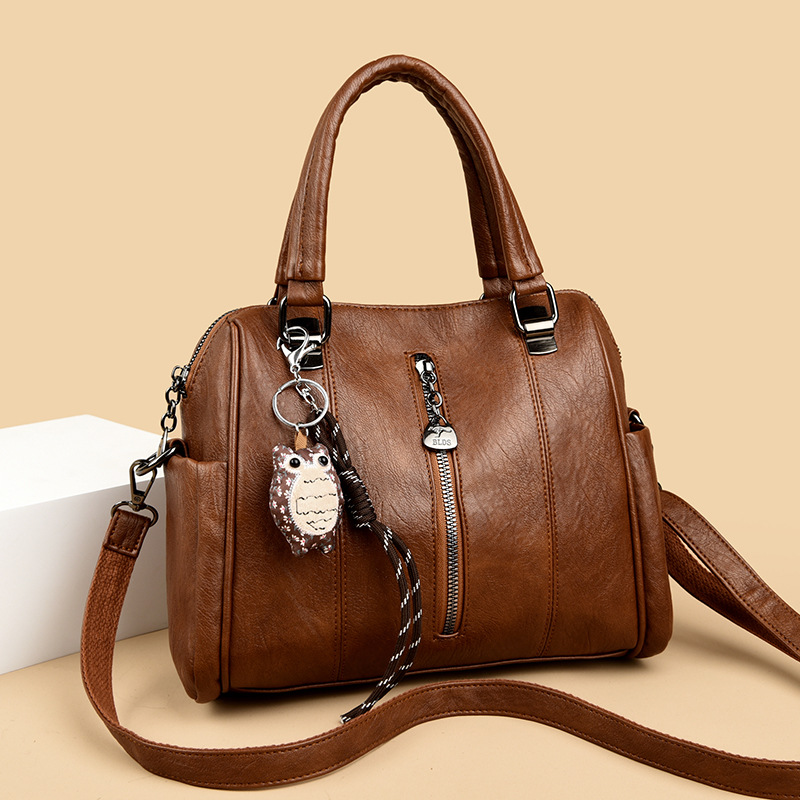 Handtasche für Damen ⎜ Geräumige Umhängetasche mit Reißverschluss und Schulterriemen für den Alltag