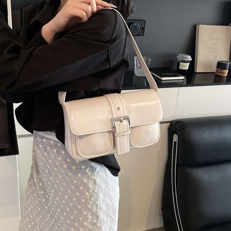Leder Damen Schultertasche ⎜ Elegante Handtasche mit Verstellbarem Riemen und Modernem Design