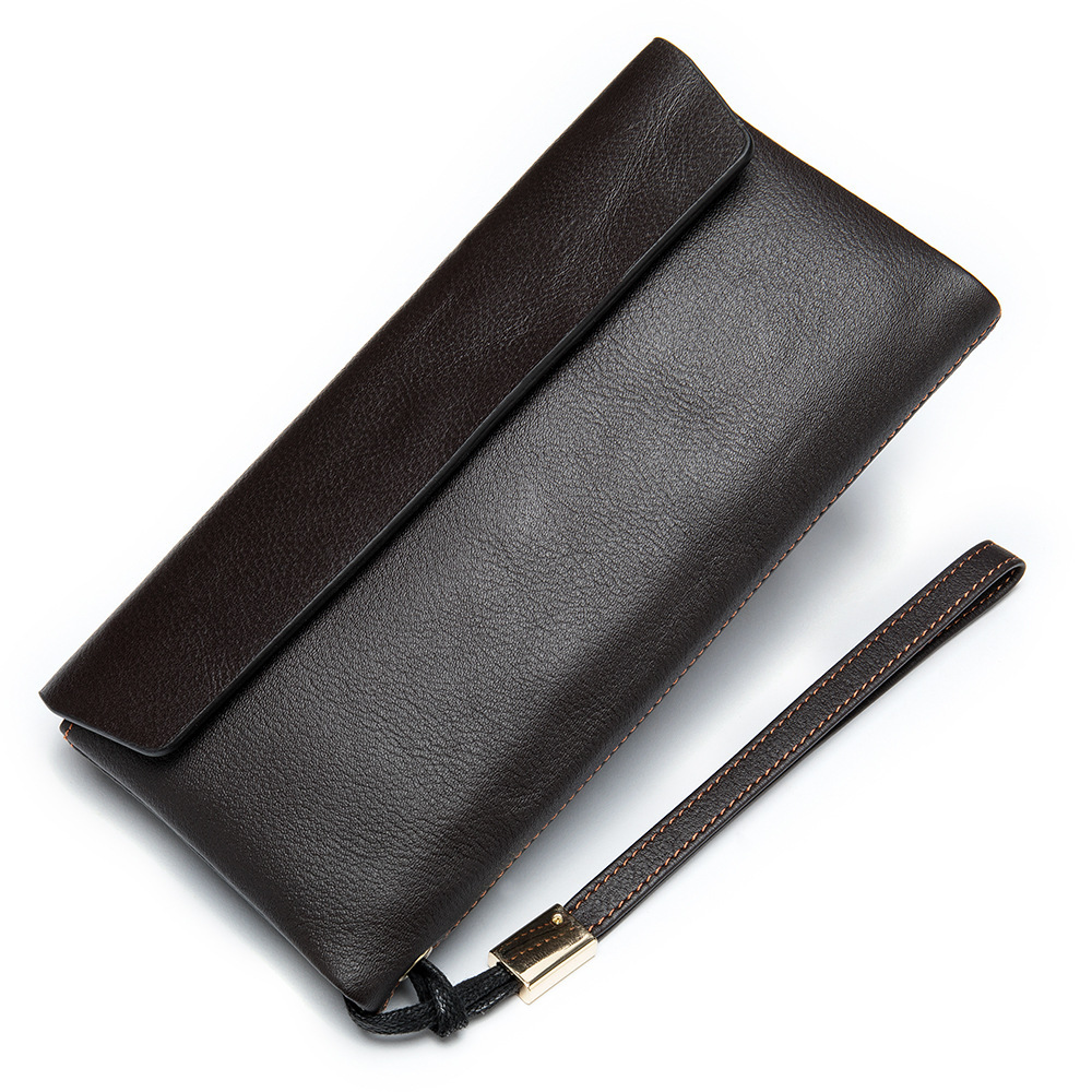 Damen Geldbörse aus Echtleder ⎜ Elegante Langbörse mit großer Kapazität und mehreren Kartenfächern