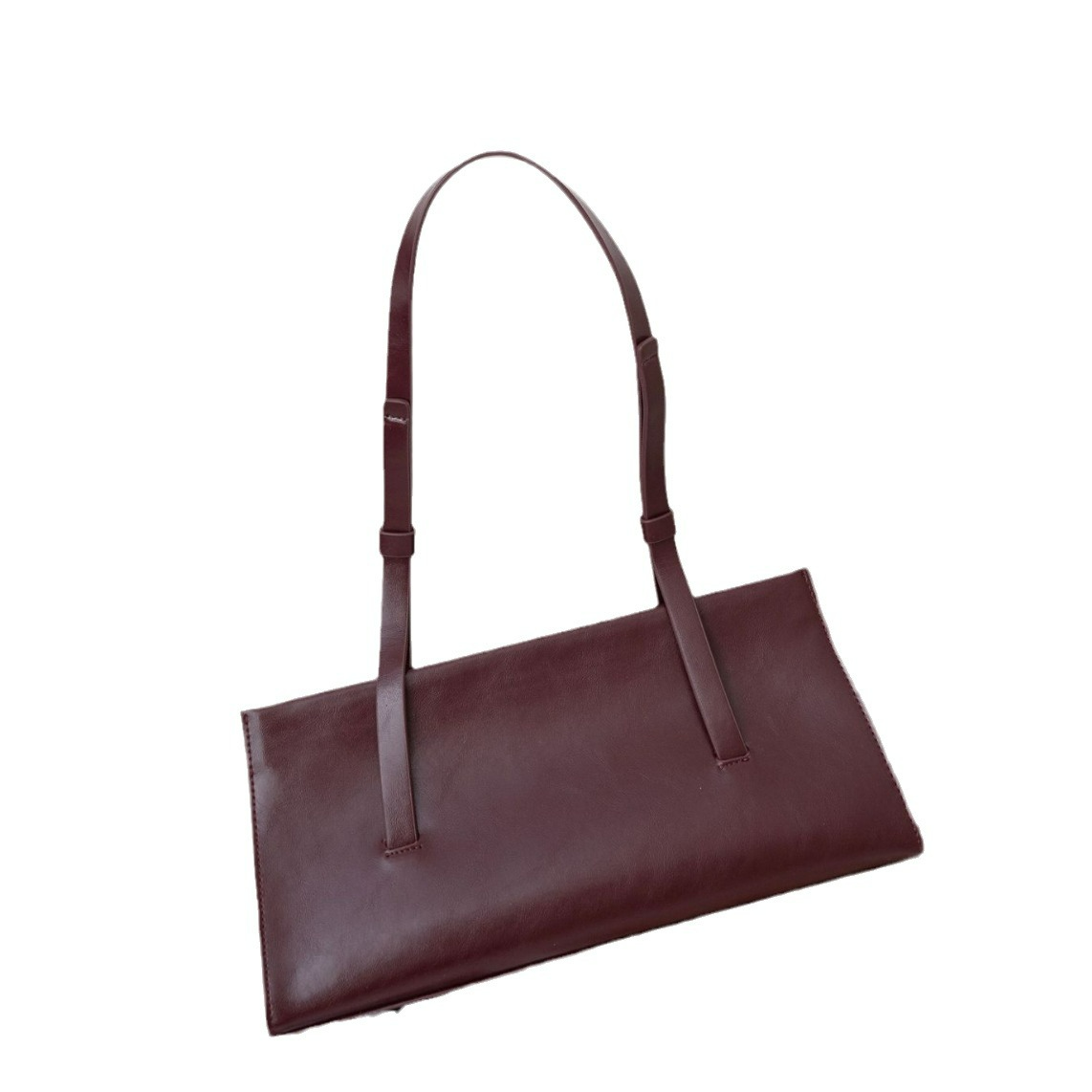Schultertasche für Damen ⎜ Elegante Underarm-Bag in Lederoptik mit langem Henkel für Alltag und Büro-Outfits