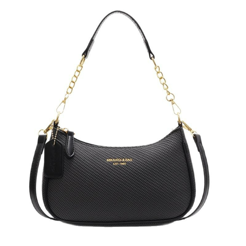 Schultertasche für Damen ⎜ Elegante Umhängetasche mit Kette für Alltag und Freizeit