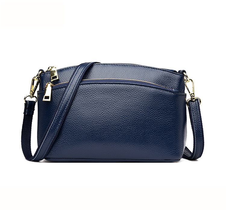 Umhängetasche für Damen ⎜ Elegante Handtasche aus hochwertigem Leder mit verstellbarem Trageriemen