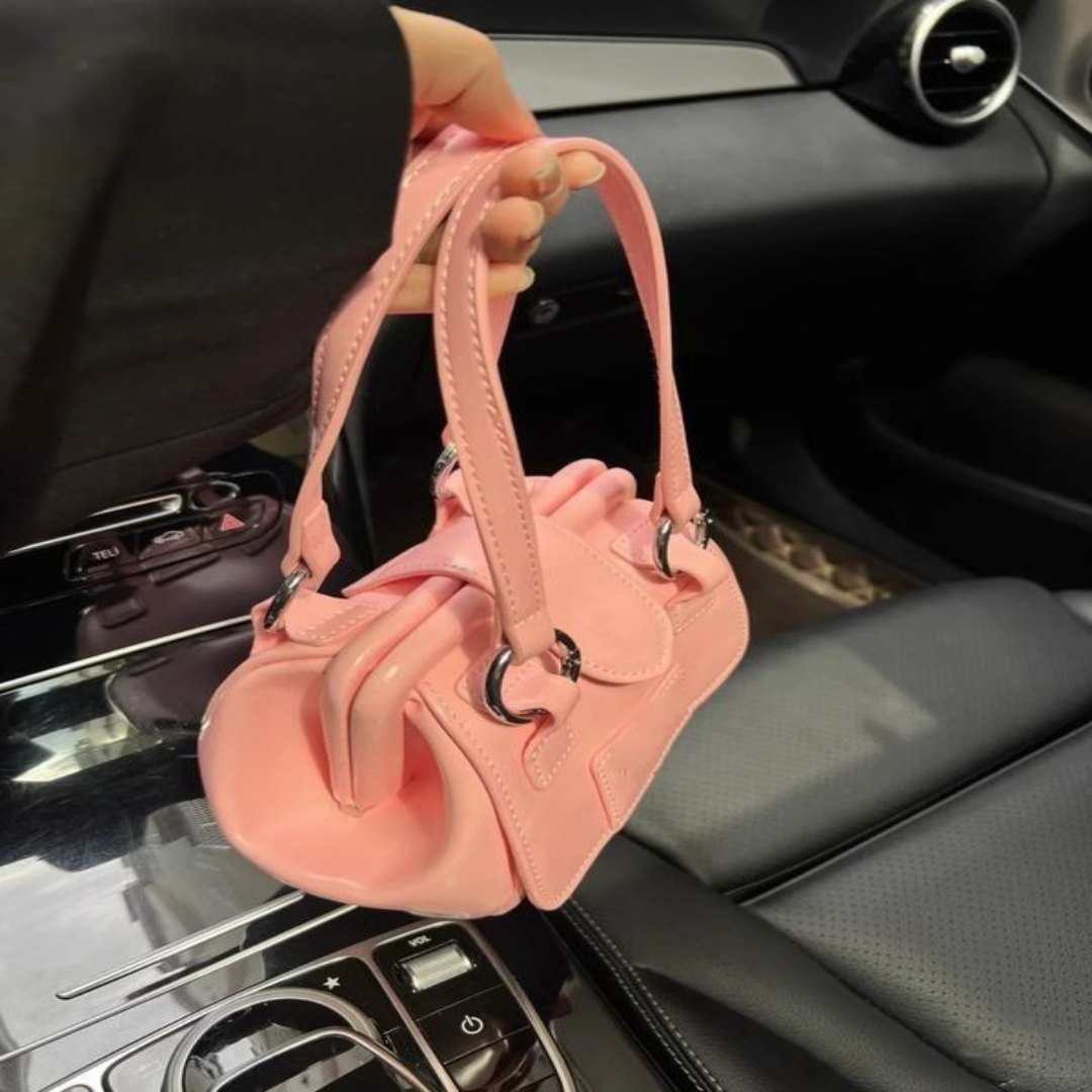 Große Damen-Handtasche ⎜ Modische Retro Schultertasche aus Kunstleder für Alltag und Business