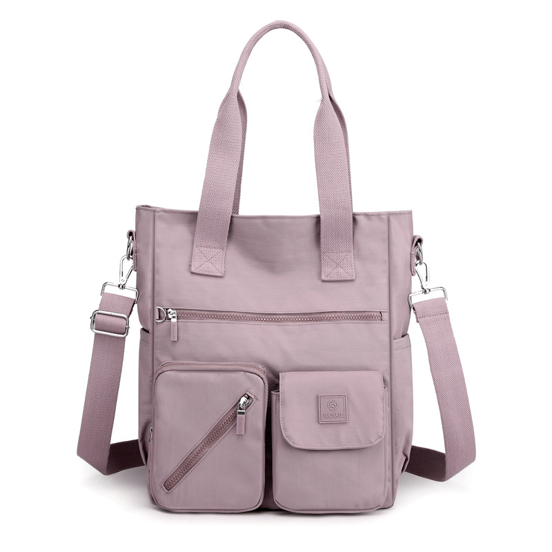 Nylon Damen Umhängetasche ⎜ Geräumige Tragetasche mit Viel Stauraum und Vielseitigen Taschen