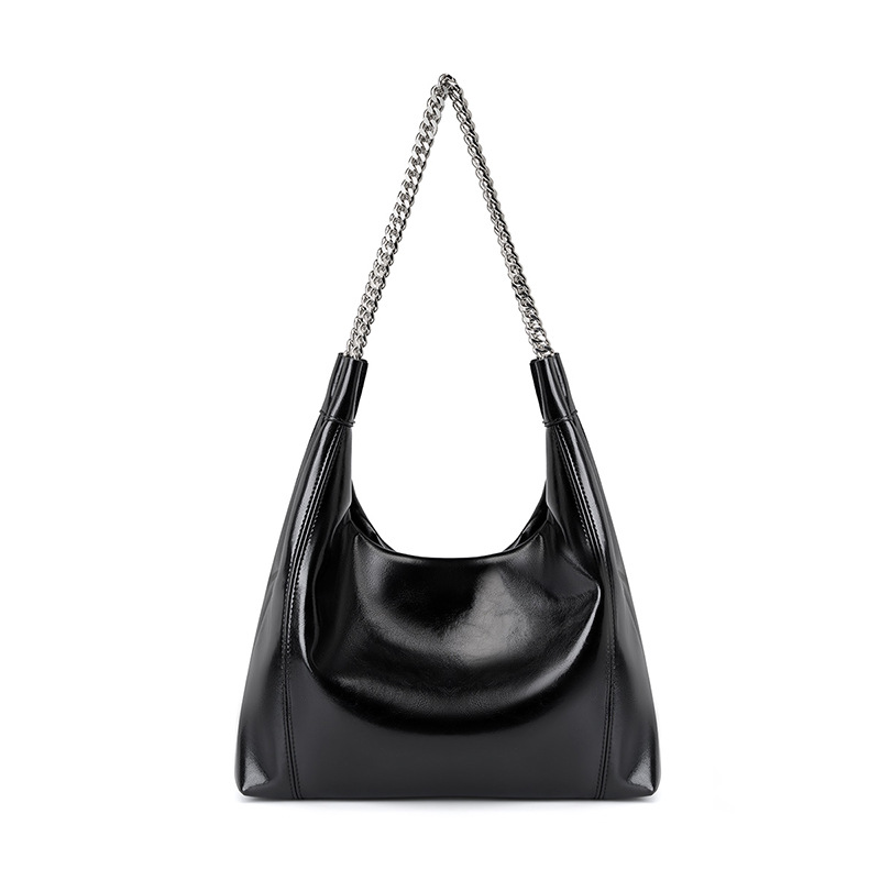 Shopper Tasche für Damen ⎜ Elegante Schultertasche mit Kettengriff und großem Stauraum für Alltag und Ausgehen