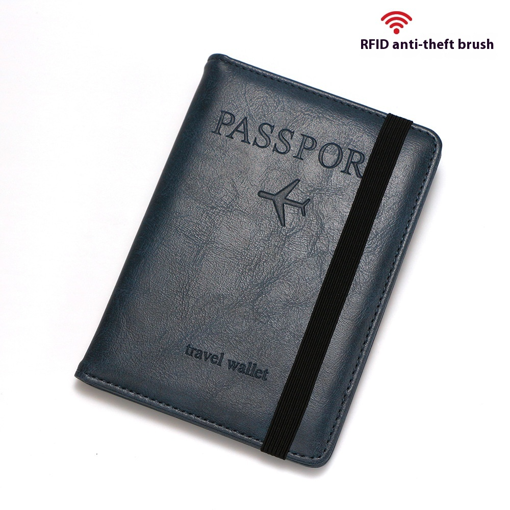 Reisepasshülle ⎜ Multifunktionale Passport-Tasche mit Kartenfächern und elastischem Verschluss