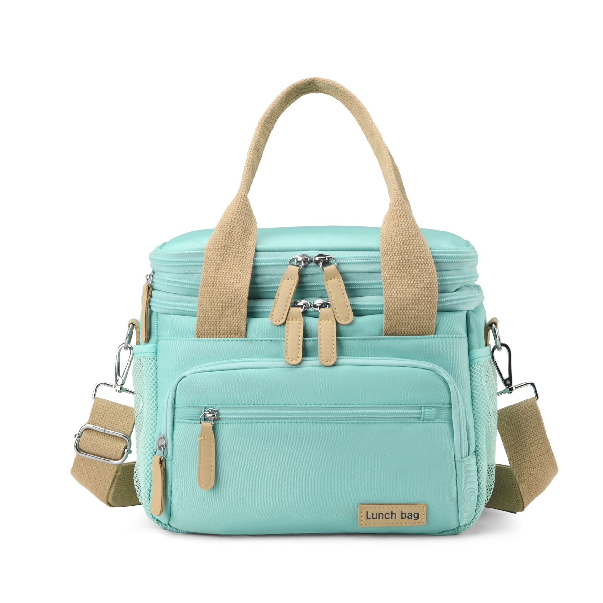 Lunchbag für Damen ⎜ Auslaufsichere Tragetasche mit großer Kapazität und Schulterriemen für Schule und Büro